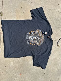 New Harley Davidson American Legend T Shirt Black Graphic Eagle Skull Tee NWT