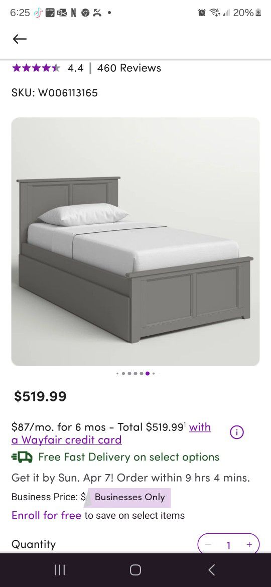Ser Twin Bed