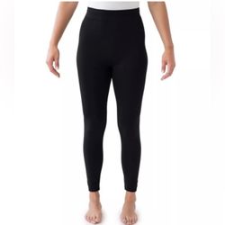 Women's Fleece Lined Leggings Black Size L-XL