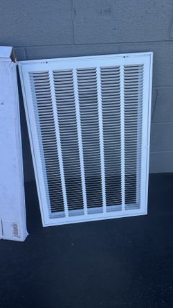Everbilt 20 in. x 30 in. Steel Return Air Filter Grille in White