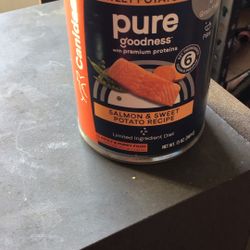 Canidae Pure Goodness With Premium Proteins, Salmon And Sweet Potato Recipe Adult puppy food, limited ingredient, diet grain free This producproduct