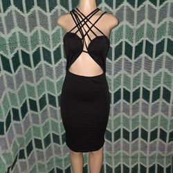 New Black elegante Dress  Large 