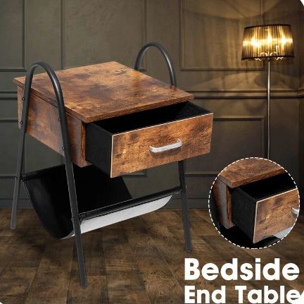 Nightstand Bedside End Table Set Of 2