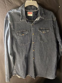 Wrangler Mens Blue Denim Jacket - XL