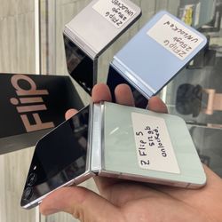 Z Flip 3, 4, 5, 6 Unlocked. $50 Down W Approval 