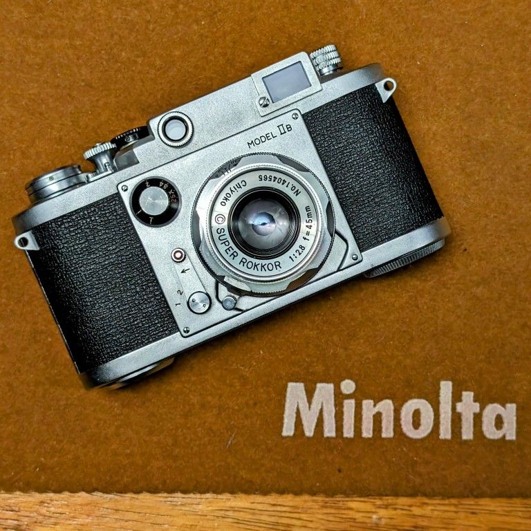 Minolta 35 Model IIB with Chiyoko Super Rokkor 45mm f/2.8