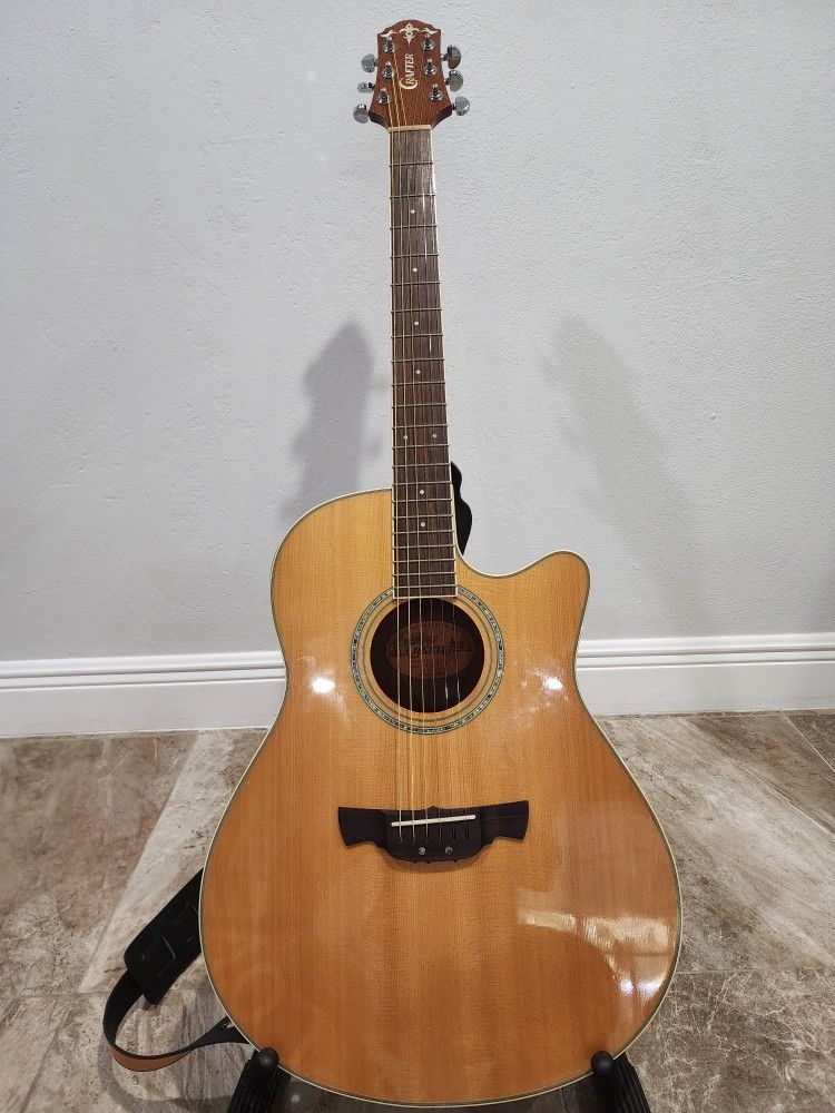 Crafter Romance Plus Acoustic-Electric Guitar – Rare Korean Small Jumbo