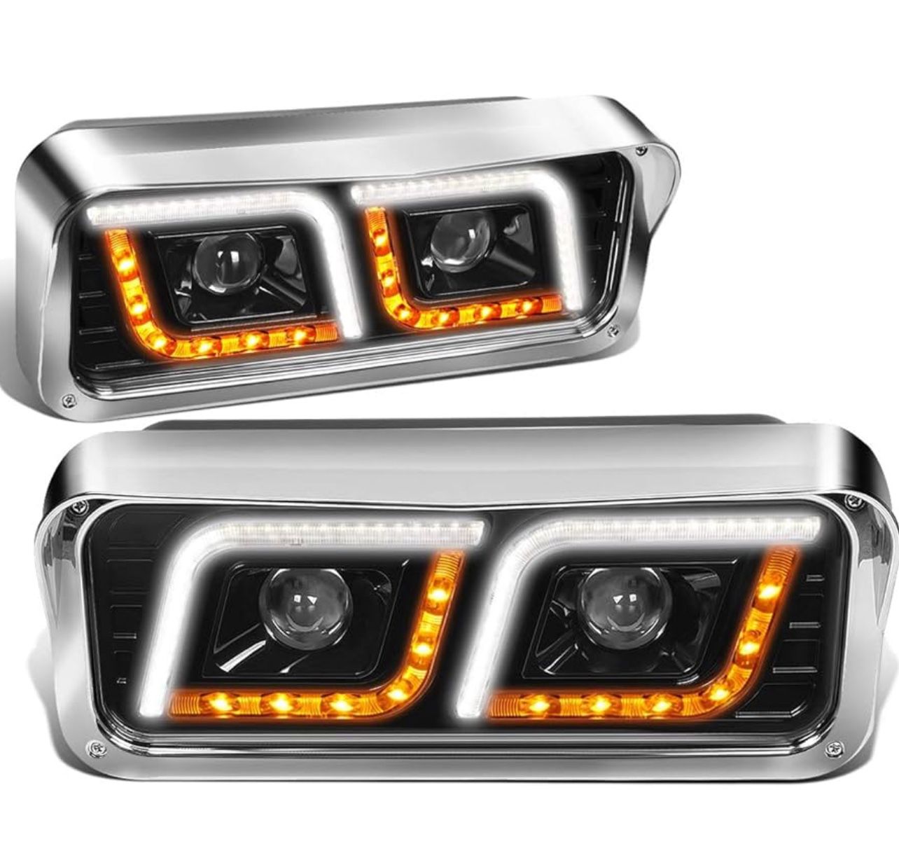LED DRL Projector Headlights 1(contact info removed) Kenworth W900 Western Star 4800