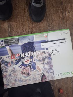 Xbox One S 1TB Madden NFL 17 Bundle Box