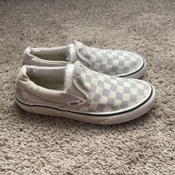 Off The Walls Vans Oldskool Grey & White Checkered Unisex Size 4.5 M/ 6 W 