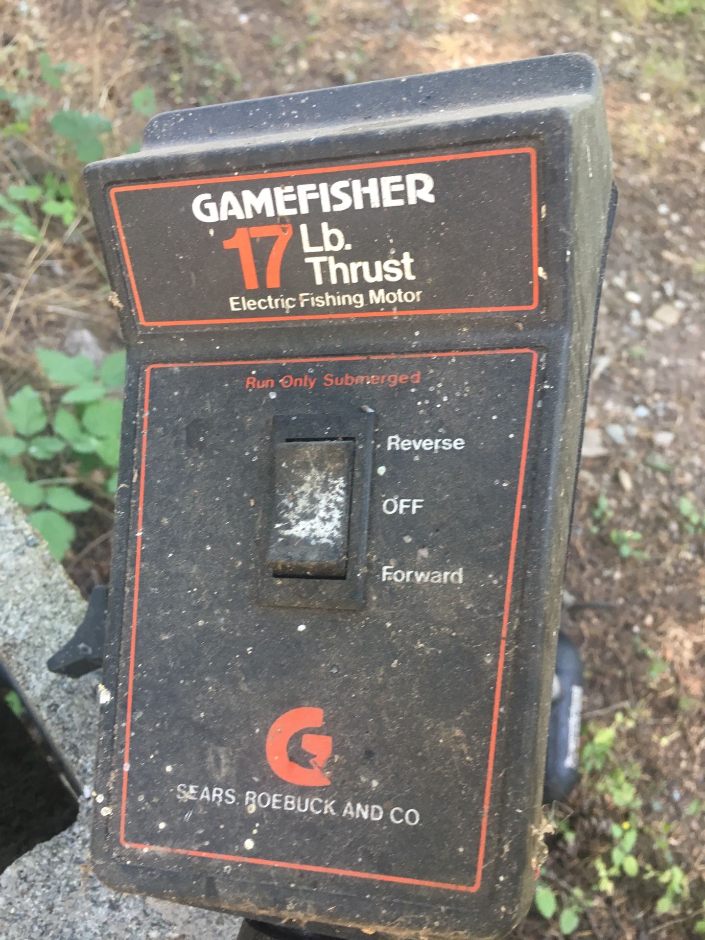Sears gamefisher 17 lb thrust 12 volt electric trolling motor for Sale