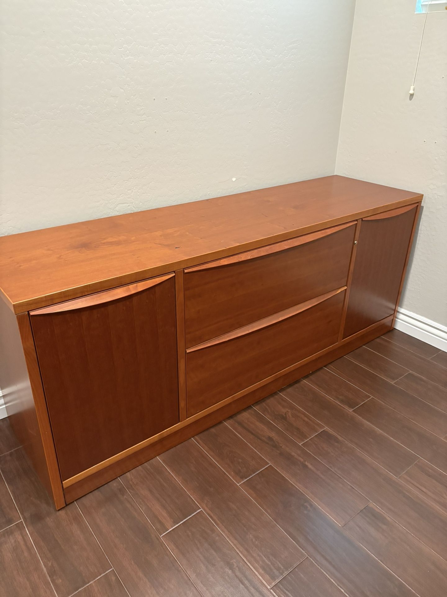 Office Furniture: Desk, Credenza, and File Drawers