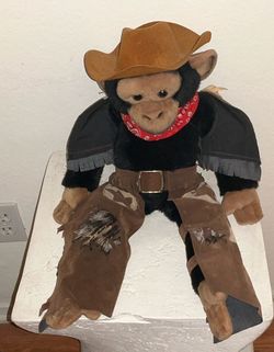 🐴 Western Cowboy Monkey Sheriff Chimp Plush  Animal 📍Meet Chinatown 📍