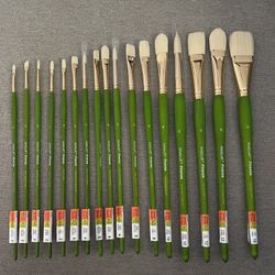 Artist'sLoft Paint Brushes Set - Green & Gold