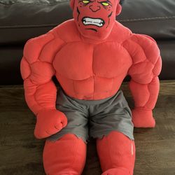 Cash Only $5 Red Hulk Plush 