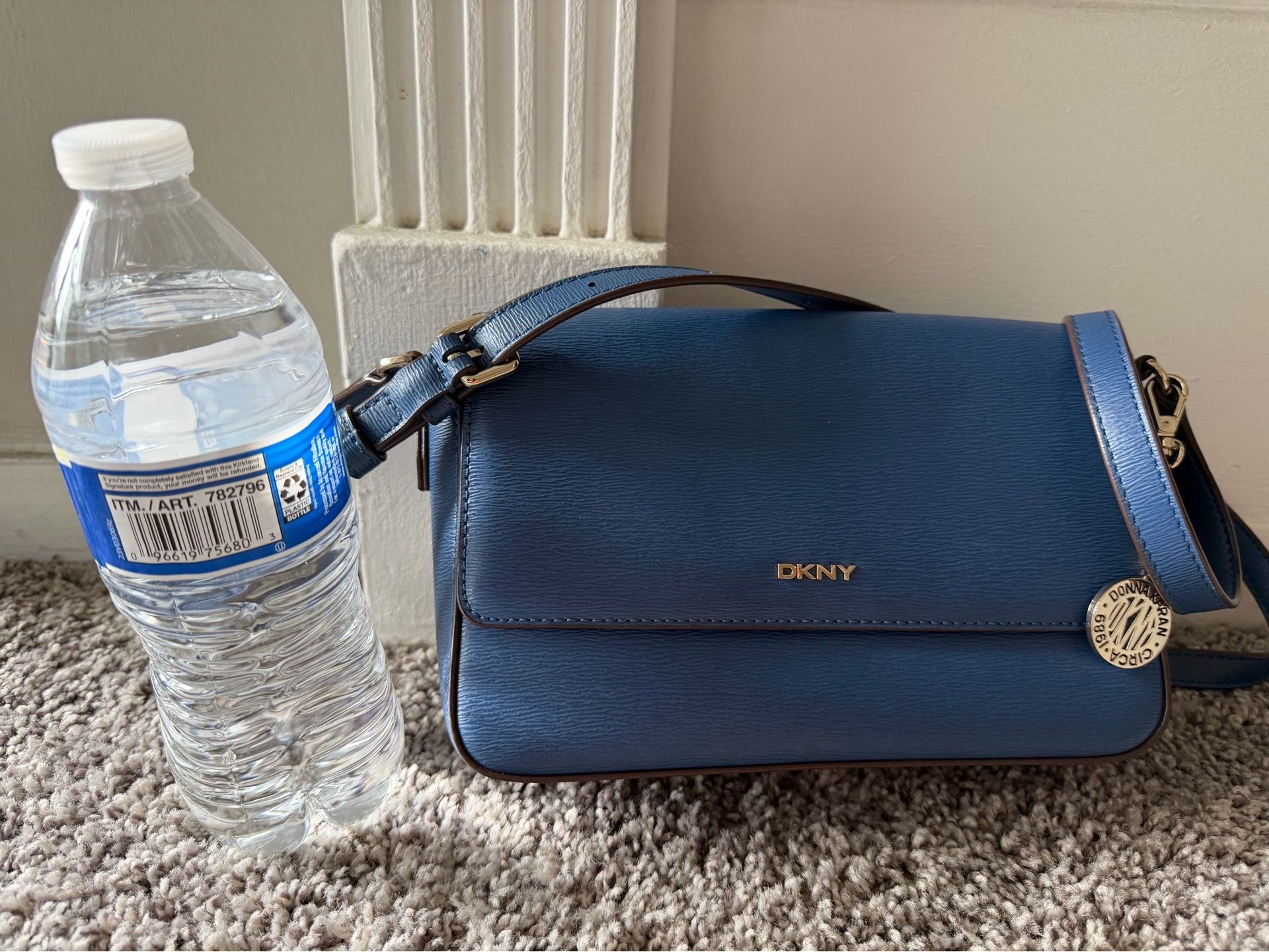 DKNY cross body blue bag