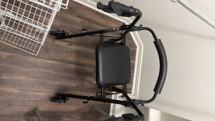 Walkers, crutches, leg pillow, raised toilet seat
