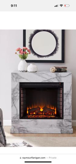 Electric Fire Place - Almost New , Works Great !
