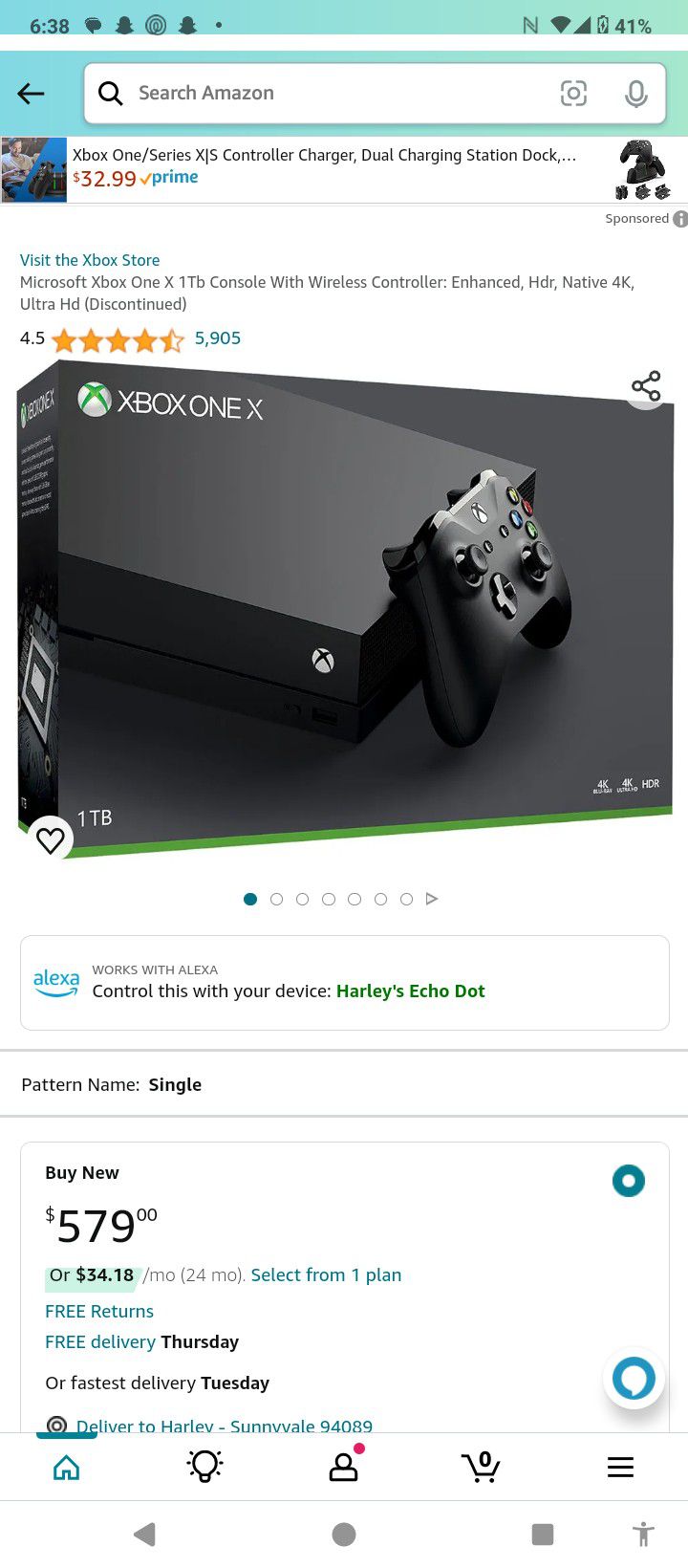 Xbox One X +Controller 