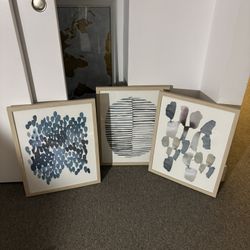 3 Small Framed Photos