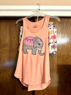Bobbie Brooks Women’s Size S Elephant Sleepwear Tank Top and Shorts