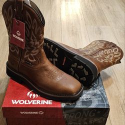 Wolverine Work Boots Size 9 And 10 For Men 