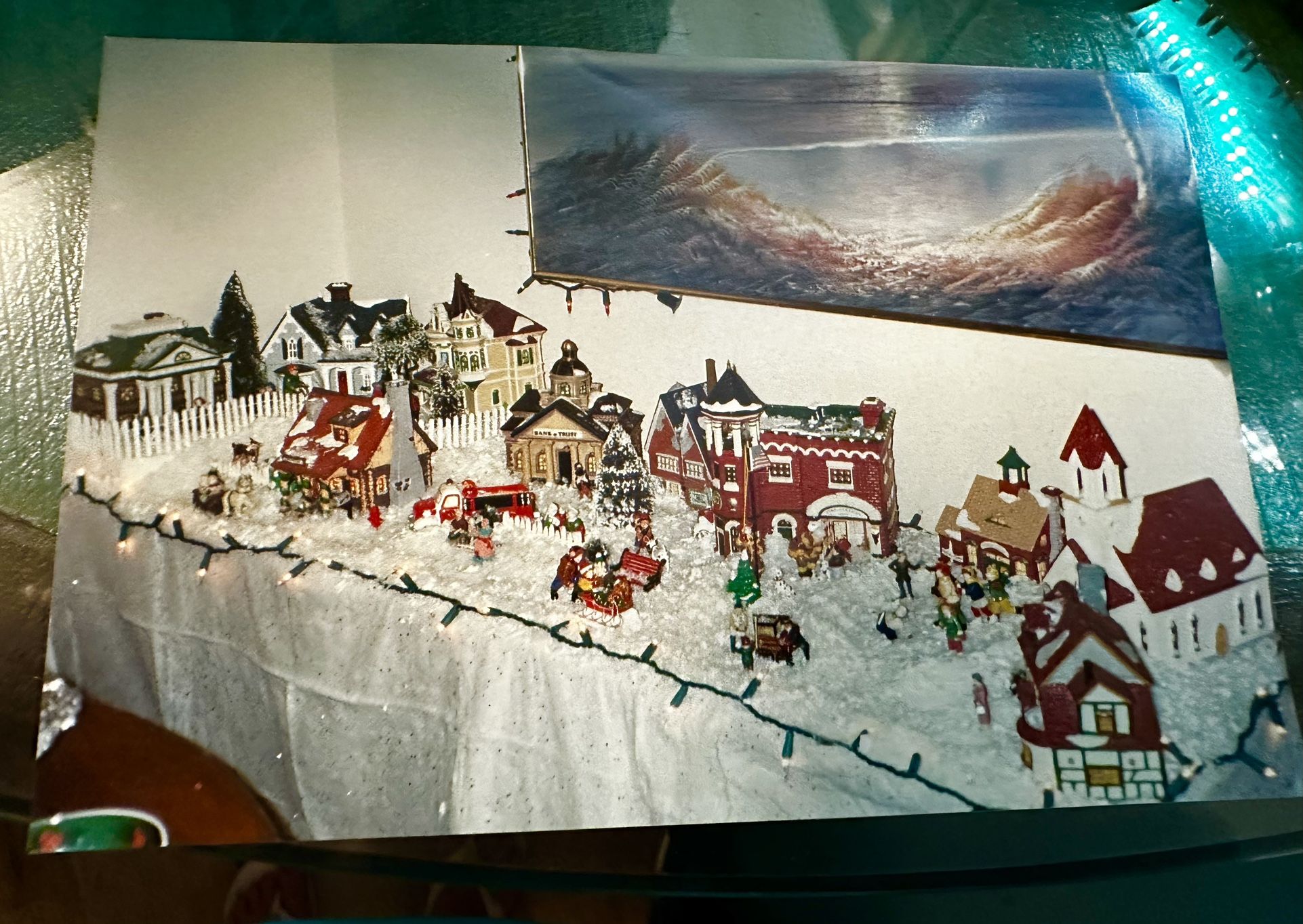 Vintage Christmas Light Up Village