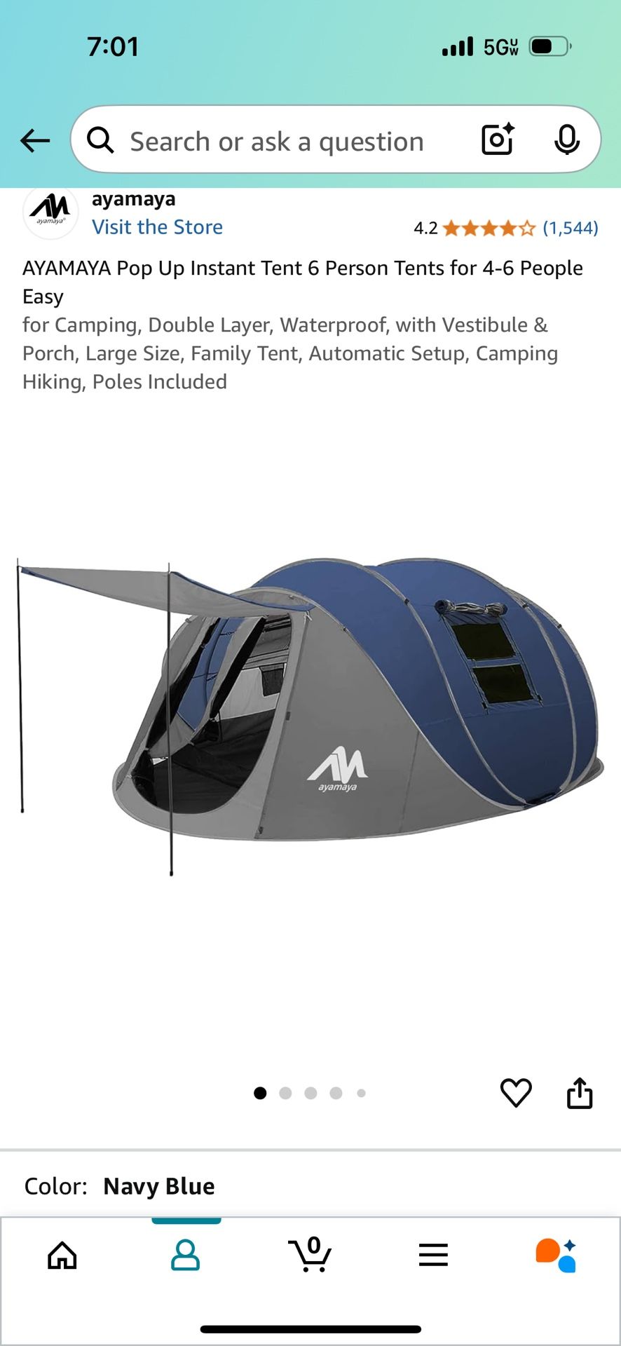 Brand New ! Not Like Brand New, It’s Brand New 4-6 Person Tent