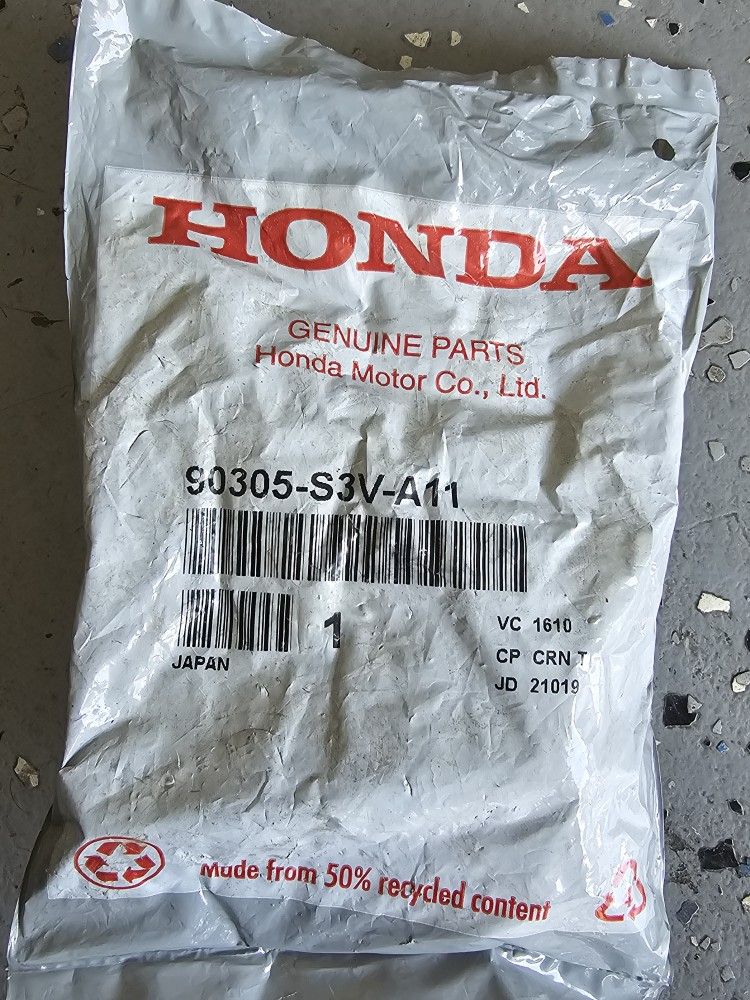 Honda OEM Axle Nut, 90305-S3V-A11