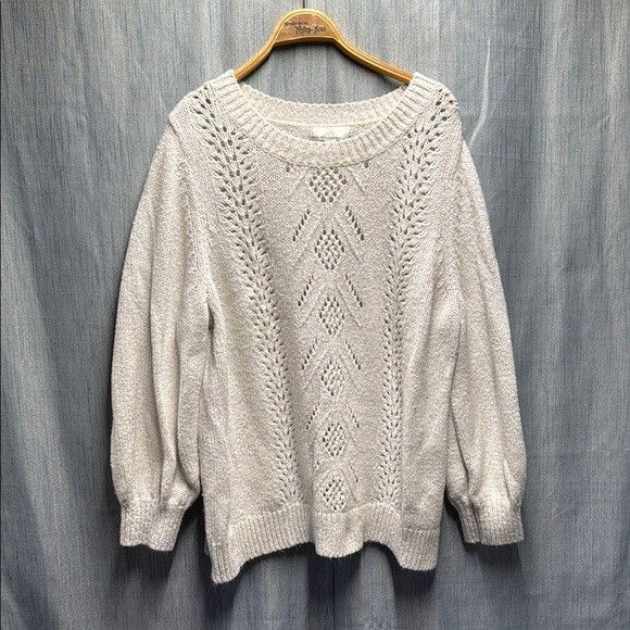 Cream Knit Sweater size 3x
