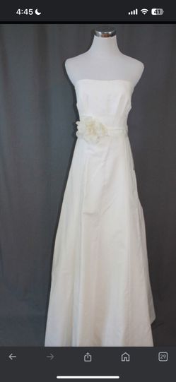 JCrew Cotton Cady Miranda Wedding Gown Size 10