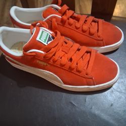 Puma Red Suede Shoe