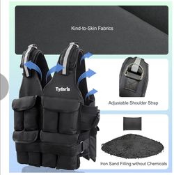 New Adjustable Weighted Vest 2–18 lbs – Workout Ready