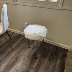 Brand New Faux Fur Stool