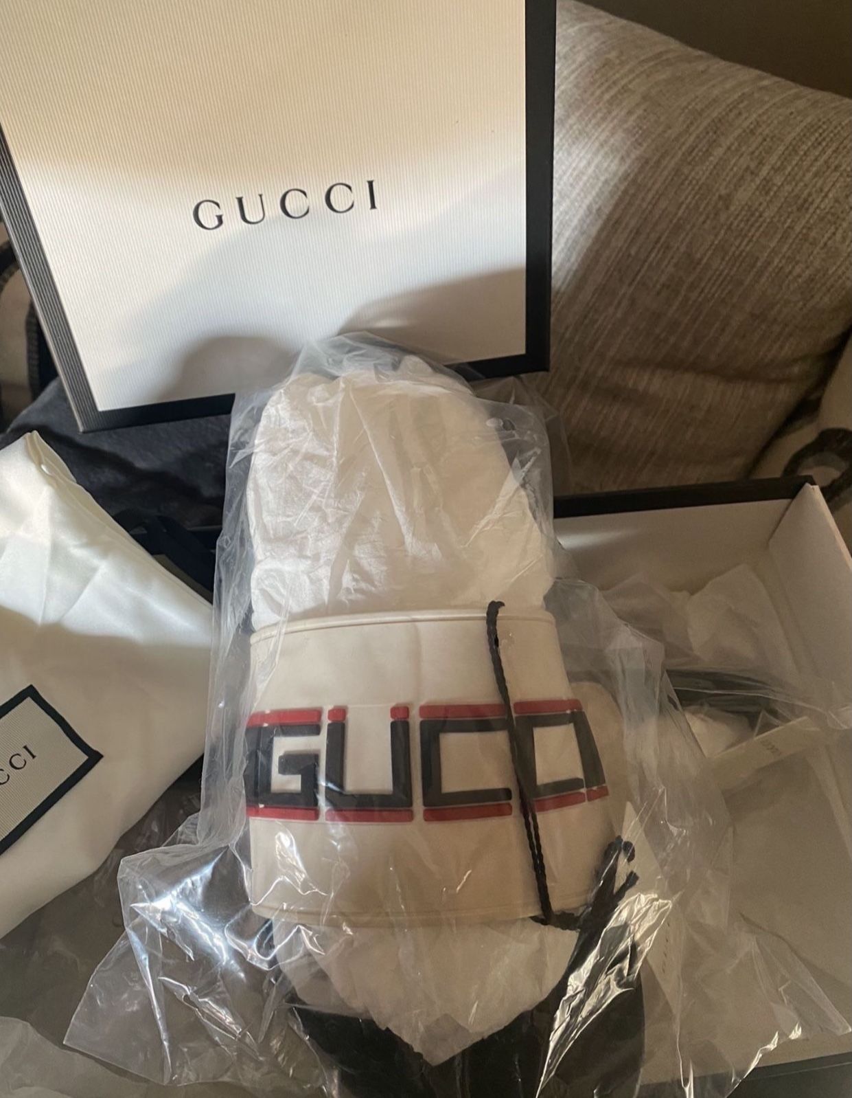 Men’s Gucci Nastro Sport Rubber Sandals Gucci Men Size 9 Nastro Sport Slide Sandals main image 3