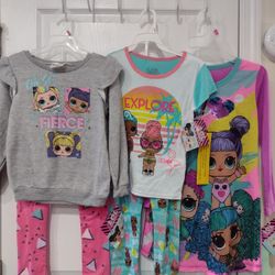 LOL Surprise Jogger Set with 2pc Pajama Set & 1 LOL Night Shirt 