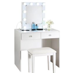 White Makeup Vanity 