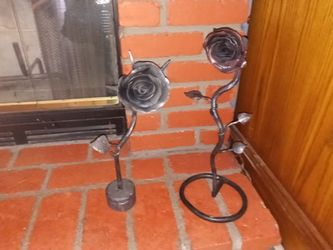 Hand forged steel Roses