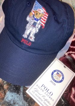 Mens 2020 Team USA Olympics Hat featuring Polo Bear by Polo Ralph Lauren (Rare)