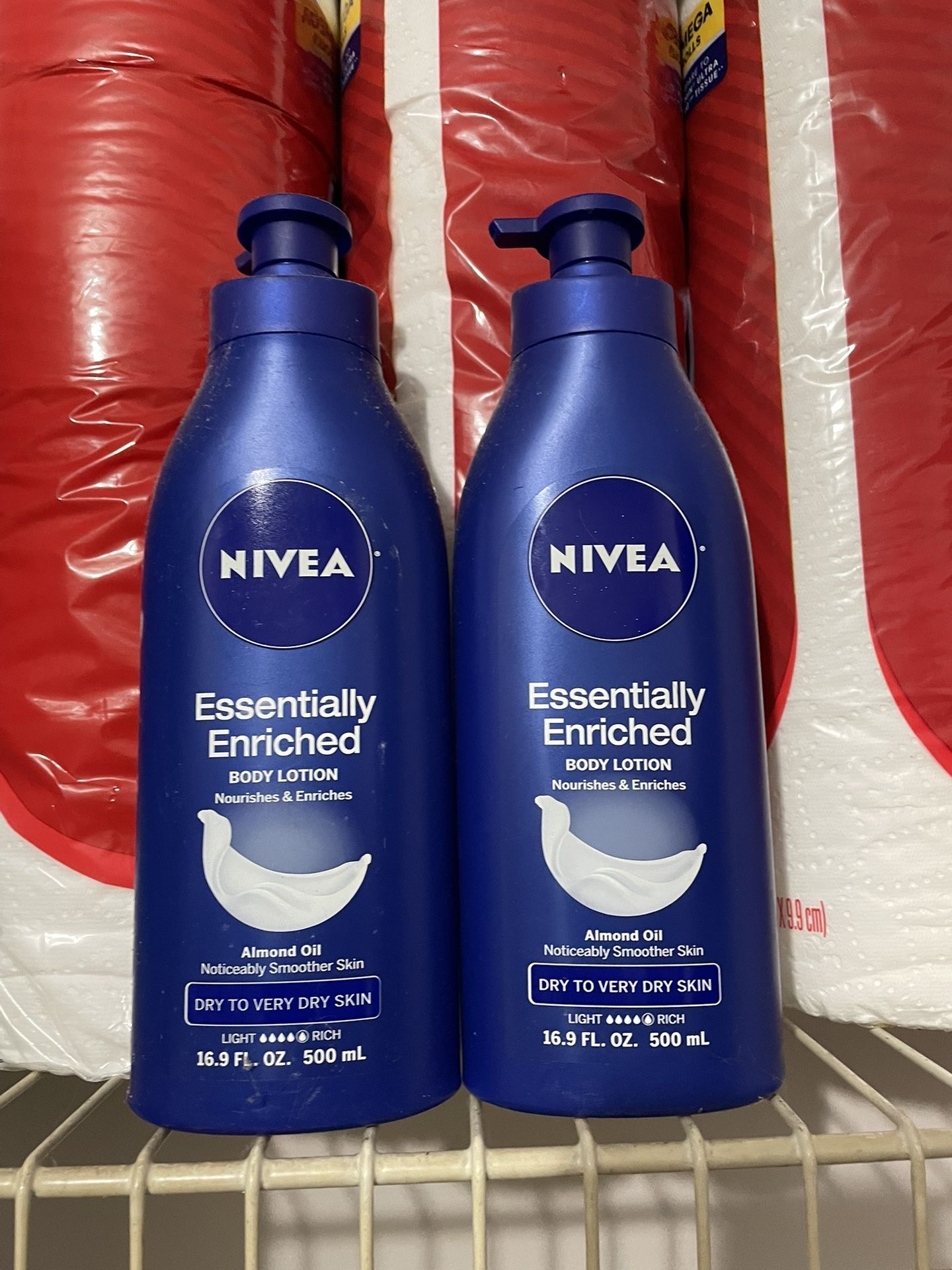 2 LARGE Nivea Lotions