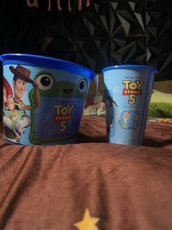 Toy story five popcorn bucket set