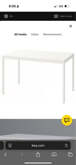 IKEA VANGSTA Extendable Table w/ 4 chairs
