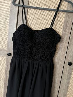 Black Suede Mini Dress