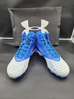 Under Armour Hammer MC Football Cleats Royal Blue White Size 13