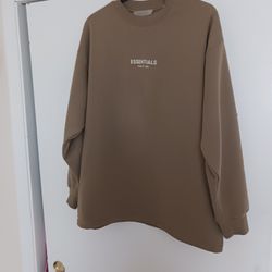 Essentials Fear Of God Tan Cotton Sweatshirt Men's Medium M 