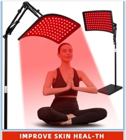 Red Light Therapy for Face and Body, Red Infrared Light Therapy Lamp with Stand Led 660nm Red Light-Therapy& 850nm Infrared Light Device for Body