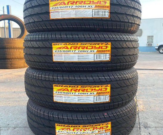235/60/17 New Tires mount and tires Llantera Llantas Nuevas