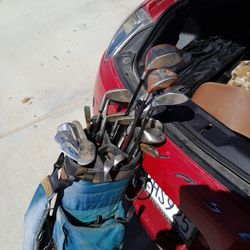 Golf Clubs And Bag 