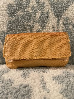 Yellow Matte Sequence Clutch - Deux Lux 