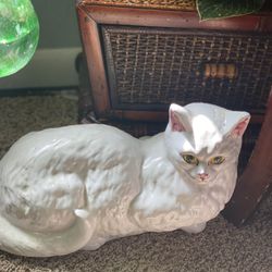 Vintage Cat Statue 